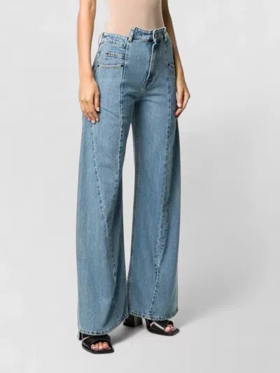Maison Margiela Women Sky Blue Cut-out Detail Denim Jeans, 28 Luxury Jeans For Women Darveys