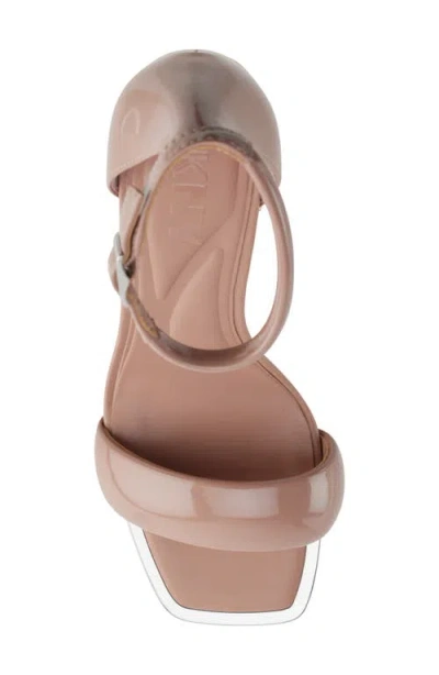 Dkny Scarla Ankle Strap Sandal In Brown