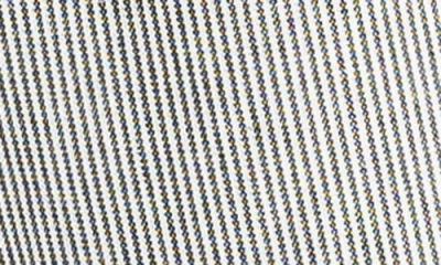 Max Studio Stripe Linen Blend Barrel Pants In Gray