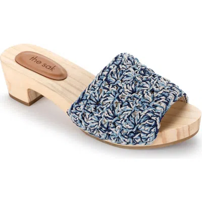 The Sak Ella Crochet Sandal In Blue