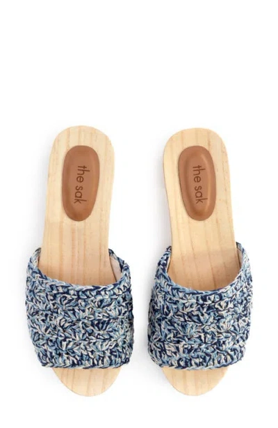 The Sak Ella Crochet Sandal In Blue