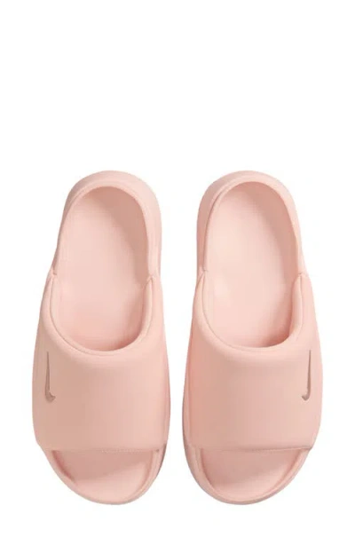 Nike Calm Elevation Platform Slide In Pink