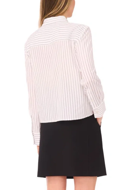 Halogenr Halogen(r) Stripe Button-up Shirt In White