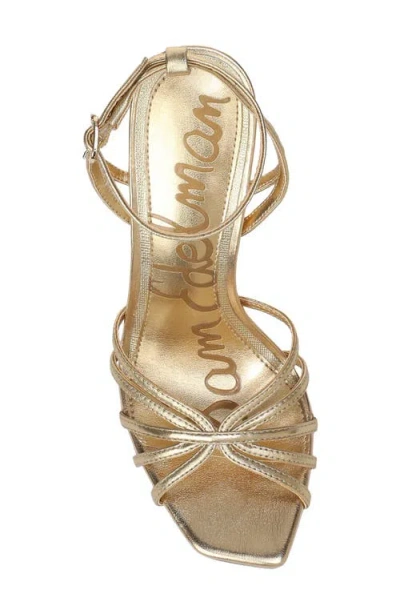 Sam Edelman Lili Ankle Strap Sandal In Gold