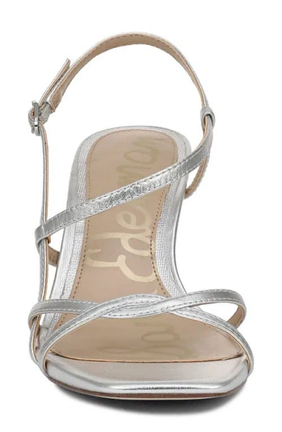 Sam Edelman Elissa Slingback Sandal In Silver