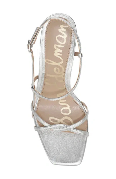 Sam Edelman Elissa Slingback Sandal In Silver