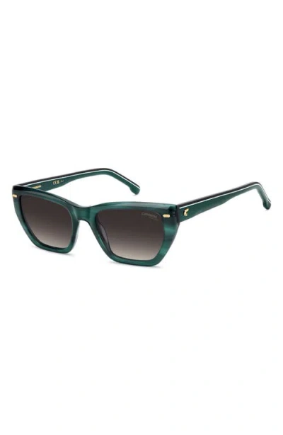 Carrera Eyewear 52mm Rectangular Sunglasses In Green