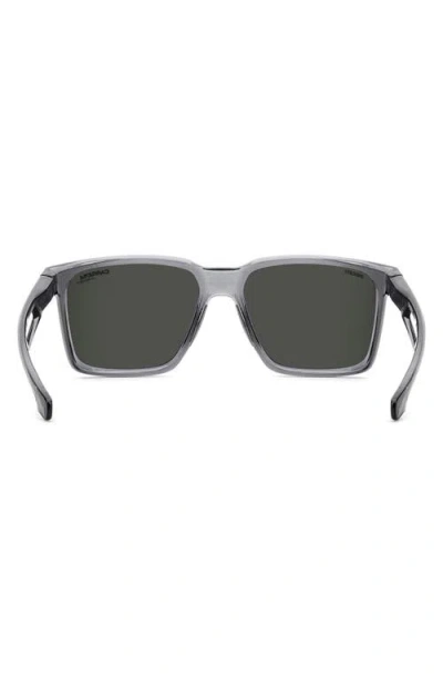 Carrera Eyewear X Ducati 56mm Rectangular Sunglasses In Blue