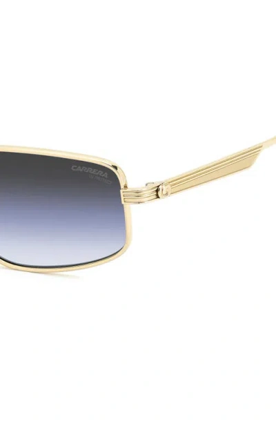 Carrera Eyewear 53mm Rectangular Sunglasses In Gold