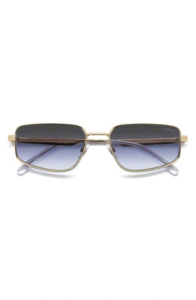 Carrera Eyewear 53mm Rectangular Sunglasses In Gold