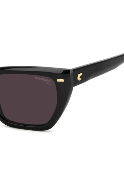 Carrera Eyewear 52mm Rectangular Sunglasses In Black