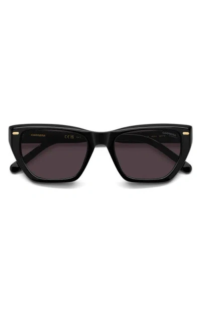 Carrera Eyewear 52mm Rectangular Sunglasses In Black