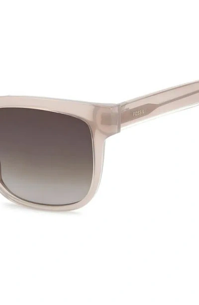 Fossil 54mm Gradient Square Sunglasses In Neutral