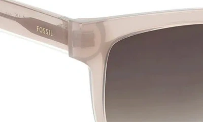 Fossil 54mm Gradient Square Sunglasses In Neutral