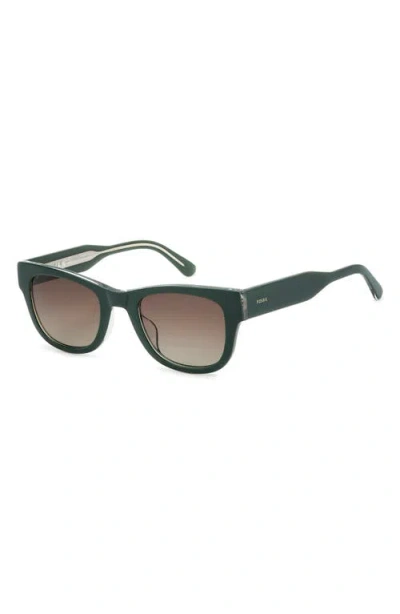 Fossil 50mm Gradient Square Sunglasses In Green