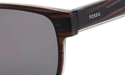 Fossil 58mm Rectangular Sunglasses In Brown