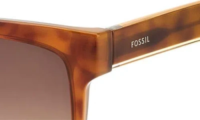 Fossil 54mm Gradient Square Sunglasses In Brown