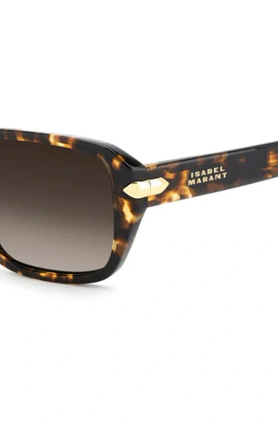 Isabel Marant 58mm Rectangular Sunglasses In Brown