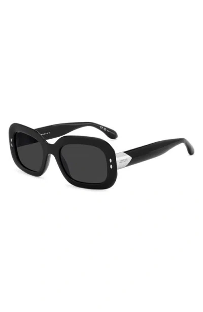 Isabel Marant 53mm Rectangular Sunglasses In Black
