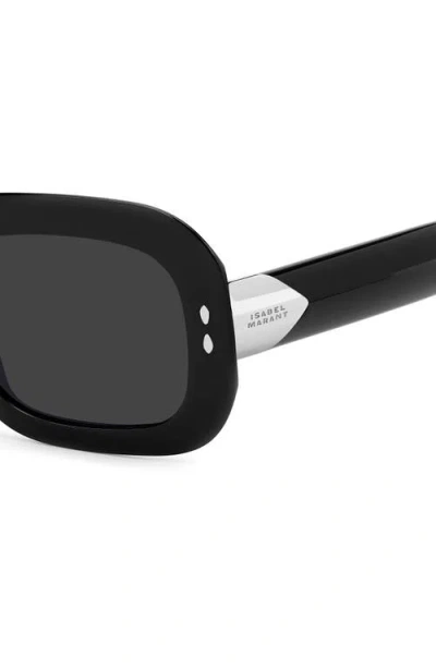 Isabel Marant 53mm Rectangular Sunglasses In Black