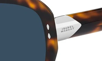 Isabel Marant 55mm Rectangular Sunglasses In Brown