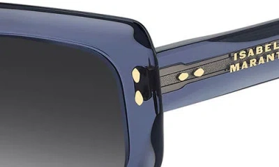 Isabel Marant 53mm Gradient Rectangular Sunglasses In Blue