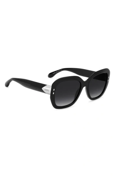 Isabel Marant 55mm Rectangular Sunglasses In Black