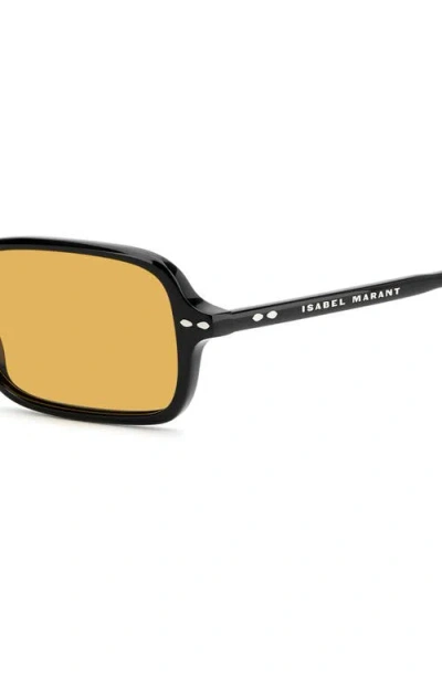 Isabel Marant 52mm Rectangular Sunglasses In Black
