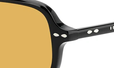 Isabel Marant 52mm Rectangular Sunglasses In Black