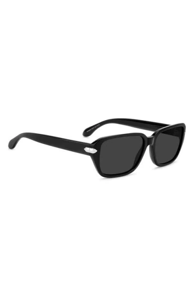 Isabel Marant 58mm Rectangular Sunglasses In Black