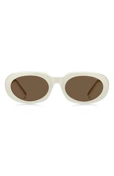 Marc Jacobs Oval Sunglasses In White