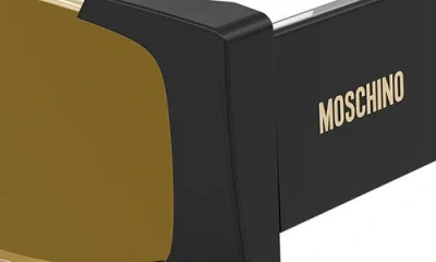 Moschino 57mm Rectangular Sunglasses In Brown