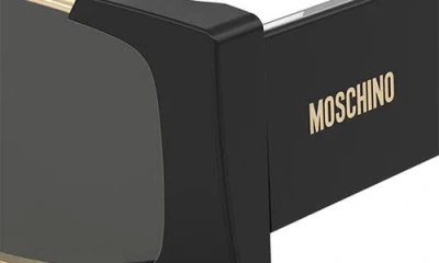 Moschino 57mm Rectangular Sunglasses In Black