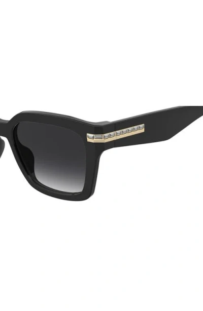 Stuart Weitzman 54mm Gradient Polarized Square Sunglasses In Black