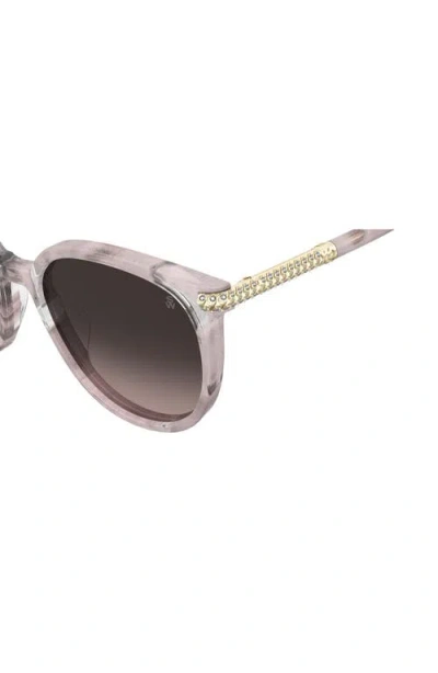 Stuart Weitzman 55mm Gradient Square Sunglasses In Brown