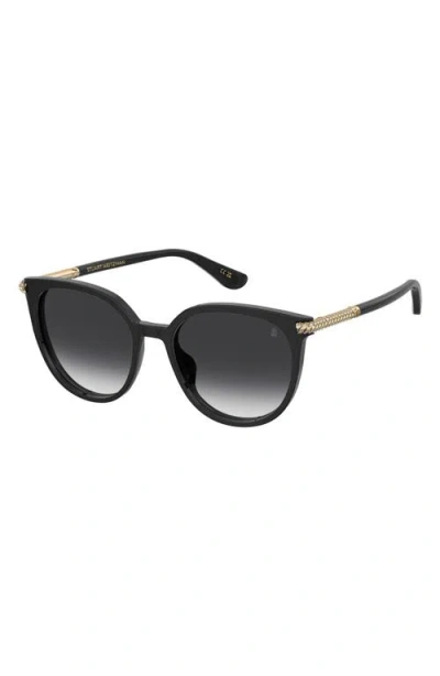Stuart Weitzman 55mm Gradient Square Sunglasses In Black