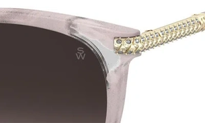 Stuart Weitzman 55mm Gradient Square Sunglasses In Brown