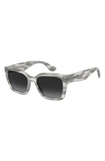 Stuart Weitzman 54mm Gradient Polarized Square Sunglasses In Gray