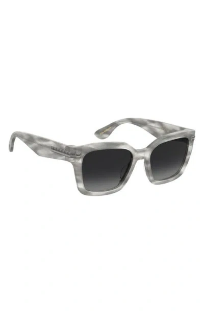 Stuart Weitzman 54mm Gradient Polarized Square Sunglasses In Gray