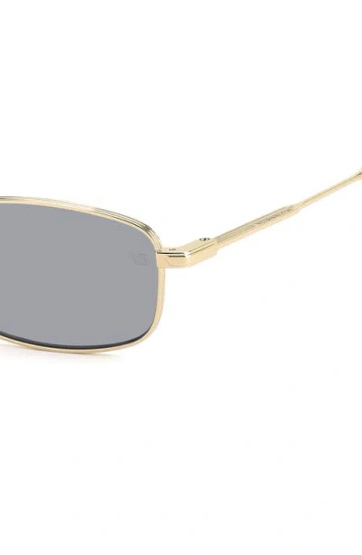 Victoria Beckham Rectangular Frame Sunglasses In Gold