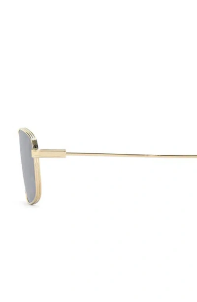 Victoria Beckham Rectangular Frame Sunglasses In Gold