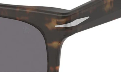 David Beckham Eyewear 53mm Rectangular Sunglasses In Brown