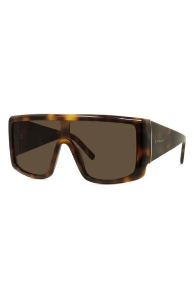 Givenchy Rectangular Flat Top Sunglasses In Brown