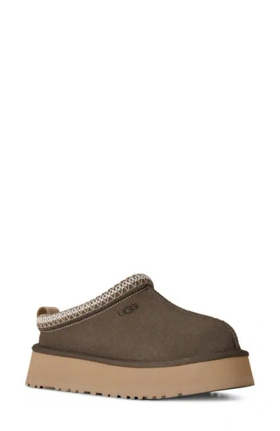 Ugg Patterned Platform Slippers In Brown