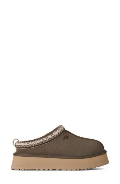 Ugg Patterned Platform Slippers In Brown