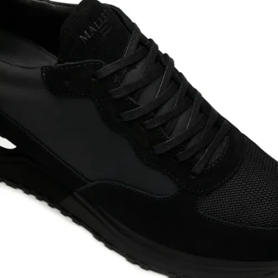 Mallet Popham Tumbled Sneakers In Black