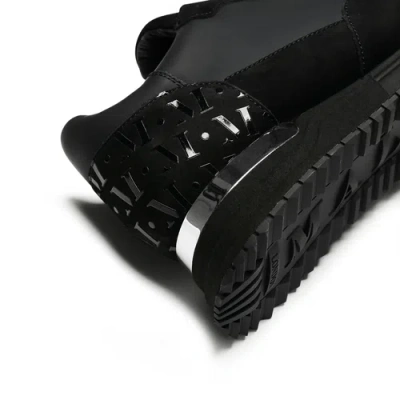 Mallet Popham Tumbled Sneakers In Black