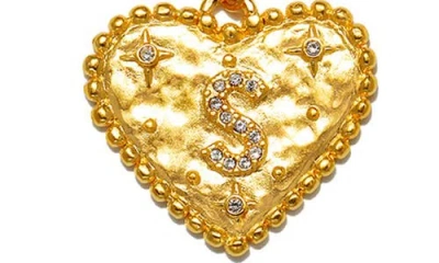 Sequin The Celeste Initial Pendant Necklace In Gold
