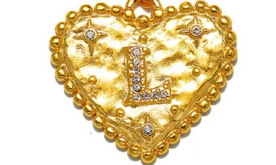 Sequin The Celeste Initial Pendant Necklace In Gold