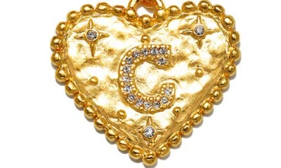 Sequin The Celeste Initial Pendant Necklace In Gold